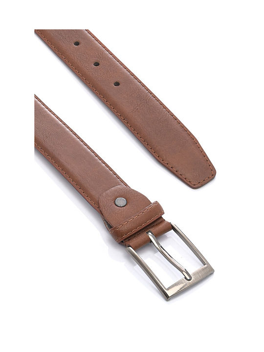 Unounouno Men's Leather Belt Brown