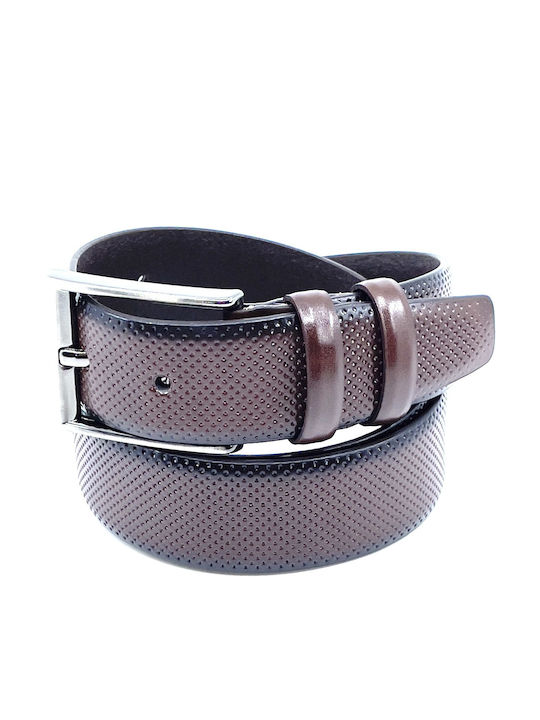 Men's Belt Leather Burgundy