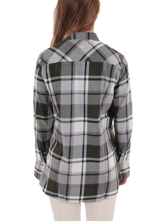 Barbour Women's Checked Long Sleeve Shirt Gray