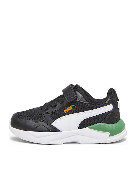 X-Ray Kids Sports Shoes Running with Hoop & Loop Closure Black
