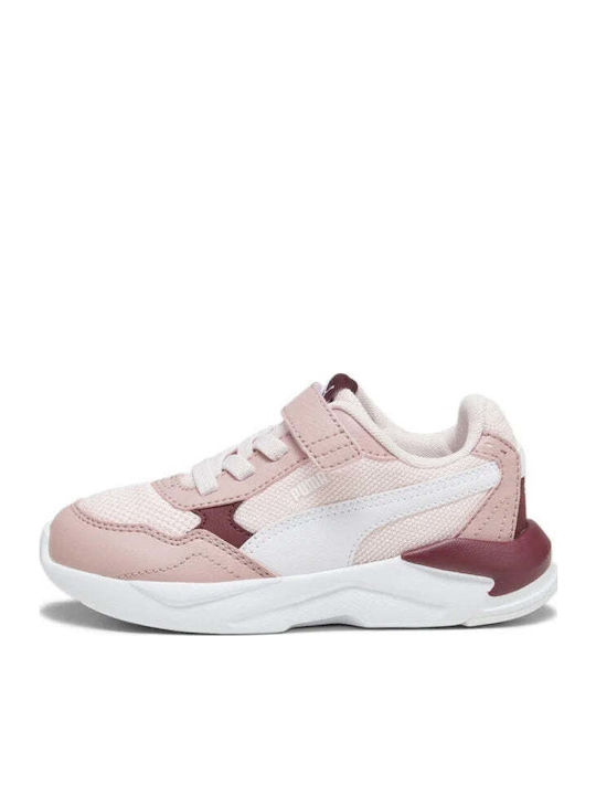 X-Ray Kids Sports Shoes Running with Hoop & Loop Closure Pink