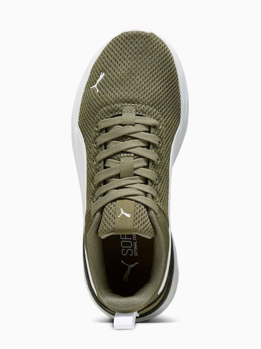 Anzarun Lite Αθλητικά Παιδικά Παπούτσια Running με Κορδόνια Χακί