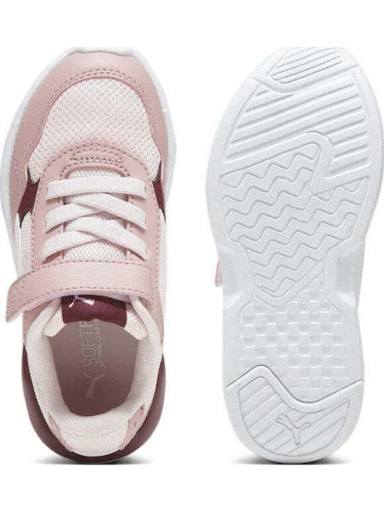 X-Ray Kids Sports Shoes Running with Hoop & Loop Closure Pink