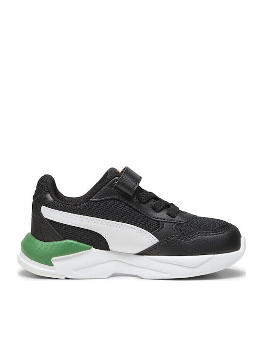 X-Ray Kids Sports Shoes Running with Hoop & Loop Closure Black