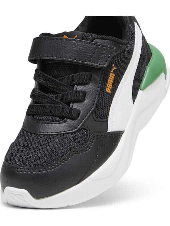 X-Ray Kids Sports Shoes Running with Hoop & Loop Closure Black