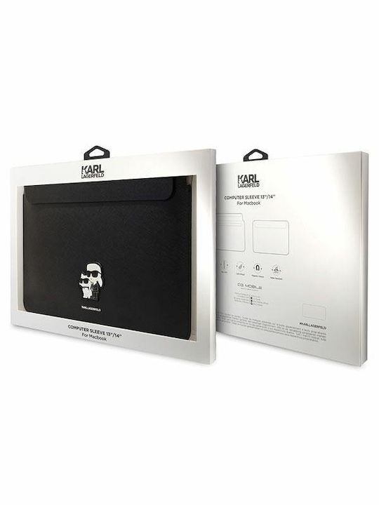 Karl Lagerfeld Karl and Choupette NFT Θήκη για Laptop 14" σε Μαύρο χρώμα