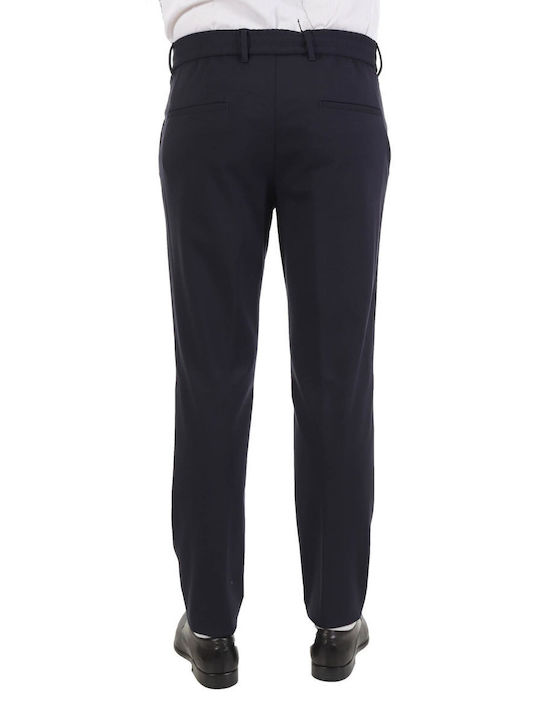 Hugo Boss Pantaloni pentru bărbați Chino Elastice cu Croială Slim Albastru marin