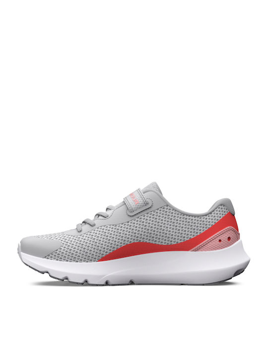Surge 3 PC Kids Sports Shoes Running with Hoop & Loop Closure Gray
