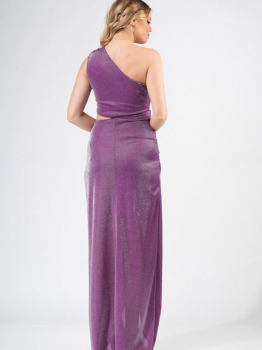 Bellino Summer Maxi Evening Dress Purple