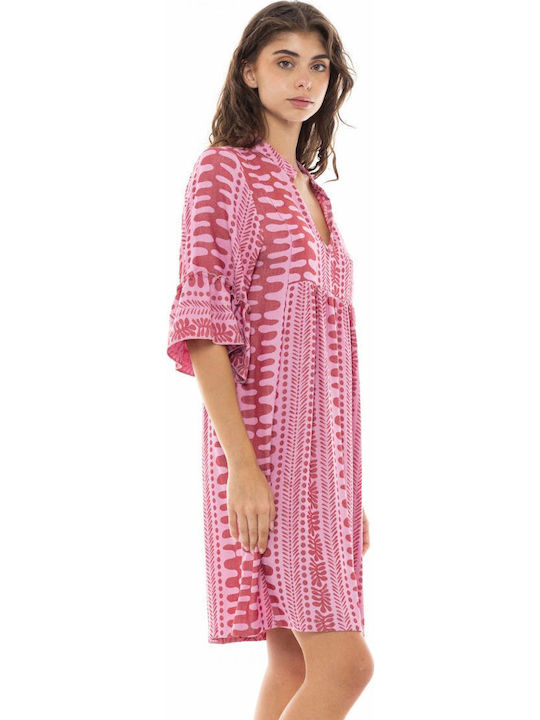 Pink Label Damenbademode Strandkleid Dusty Rosa