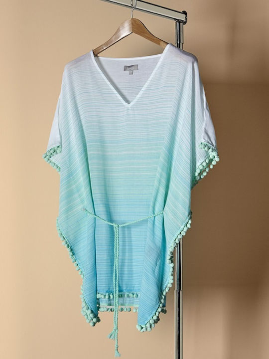 Charisma Women's Mini Caftan Beachwear Turquoise