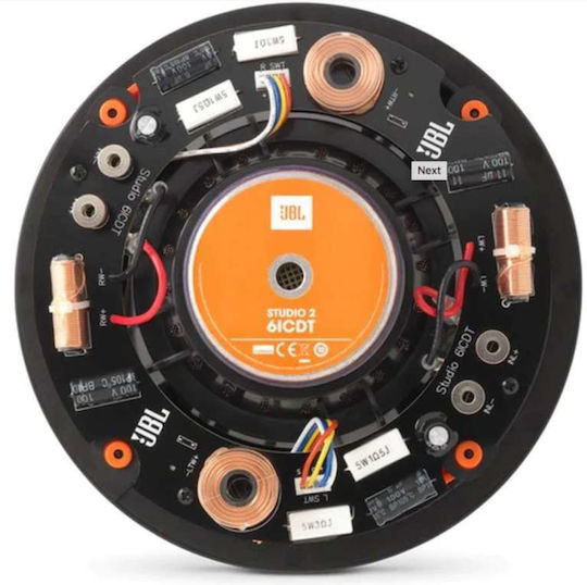 JBL Studio 2 6ICDT Παθητικό Ηχείο Οροφής 80W (Τεμάχιο) Μαύρο STUDIO26ICDT