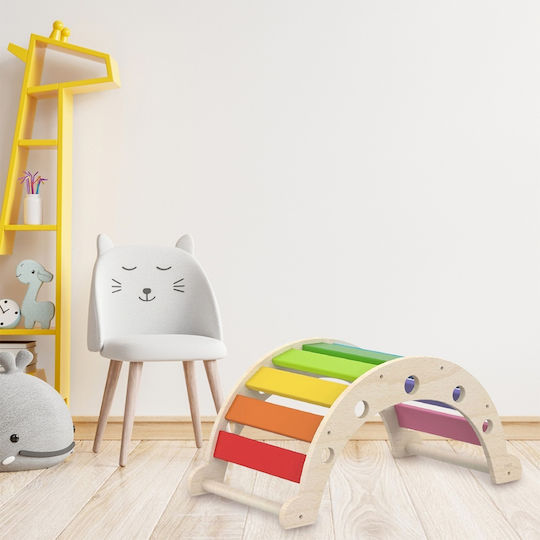 Viga Toys Παιχνίδι Ισορροπίας Εσωτερικού Χώρου Ξύλινη Γέφυρα