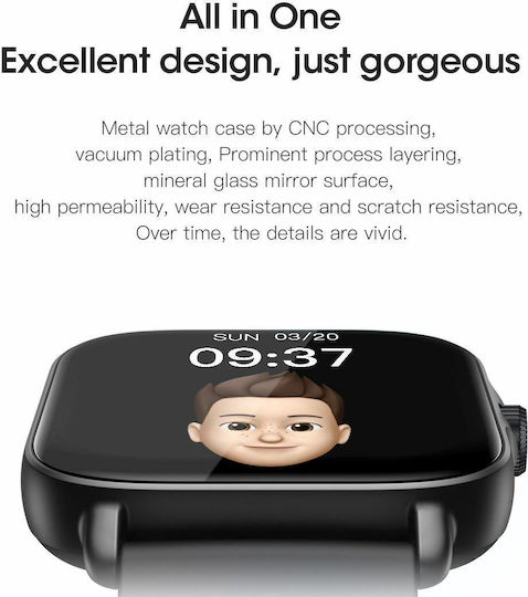 Microwear A01 Smartwatch (Argintiu)