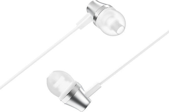Borofone BM52 In-ear Handsfree with 3.5mm Connector Silver