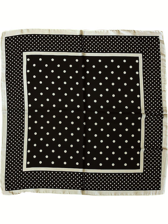 Women's Silk Scarf Black GMA-202201-2-BLC