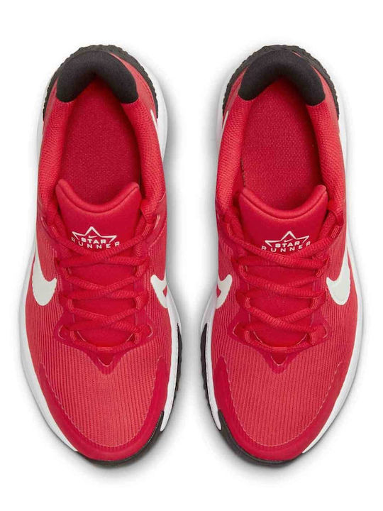 Star Runner 4 Αθλητικά Παιδικά Παπούτσια Running με Κορδόνια Κόκκινα