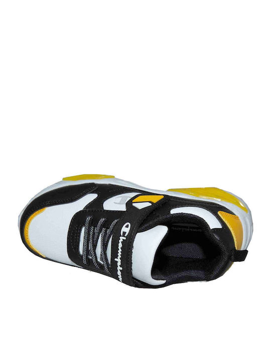 Wave Αθλητικά Παιδικά Παπούτσια Running με Σκρατς Μαύρα