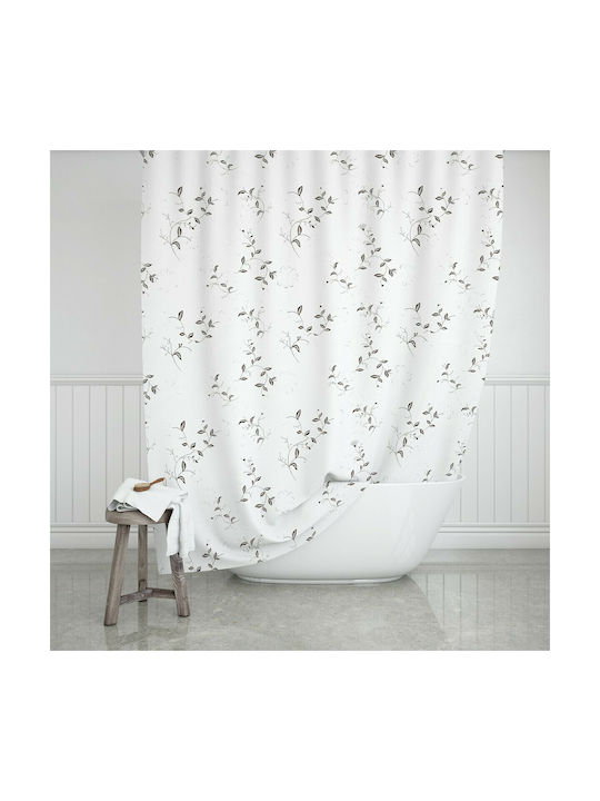 Estia Shower Curtain 180x180cm White