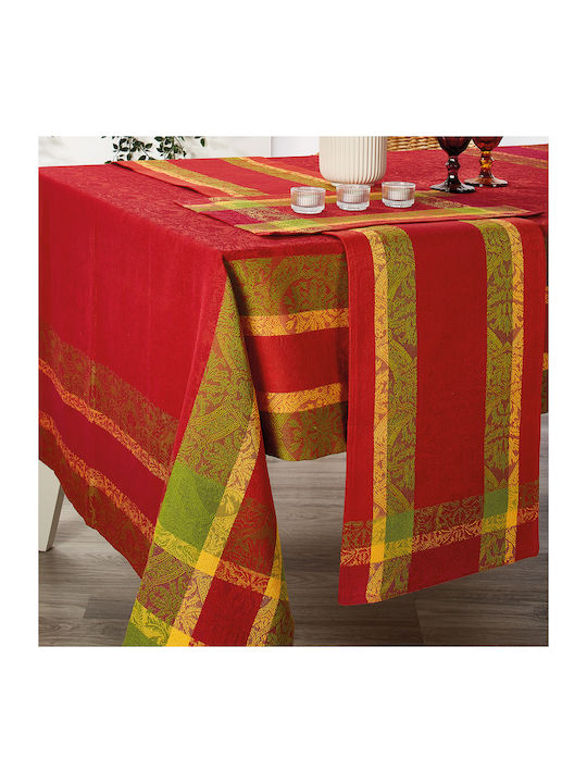 Whitegg Cotton Tablecloth Runner Red 32x150cm