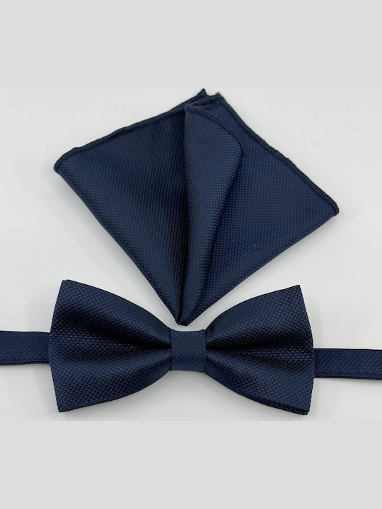 Legend Accessories Set Papion din material textil Albastru marin -NAVY
