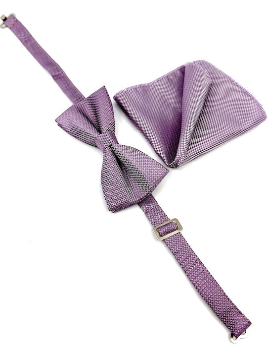 Legend Accessories Σετ Υφασμάτινo Παπιγιόν Μωβ