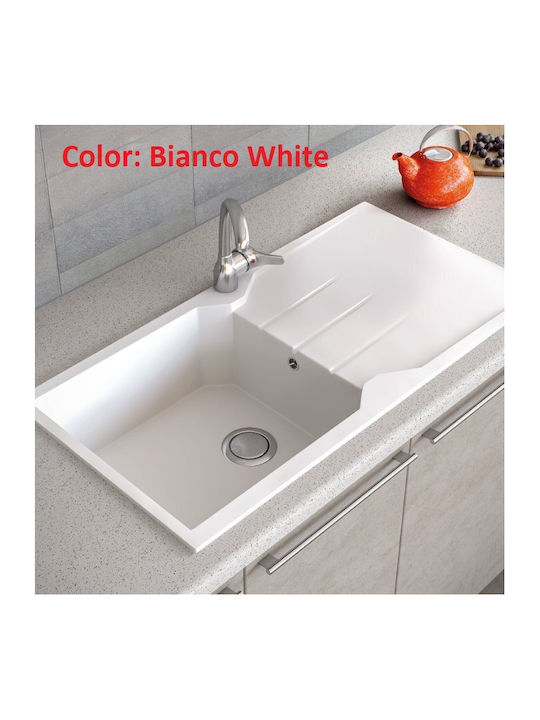Sanitec Ultra Granite Drop-In Chiuvetă din Granit Sintetic L86xW50cm Grafit