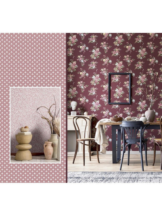 Wallpaper Fiori Country 8 Paper Pink L1005xW53cm