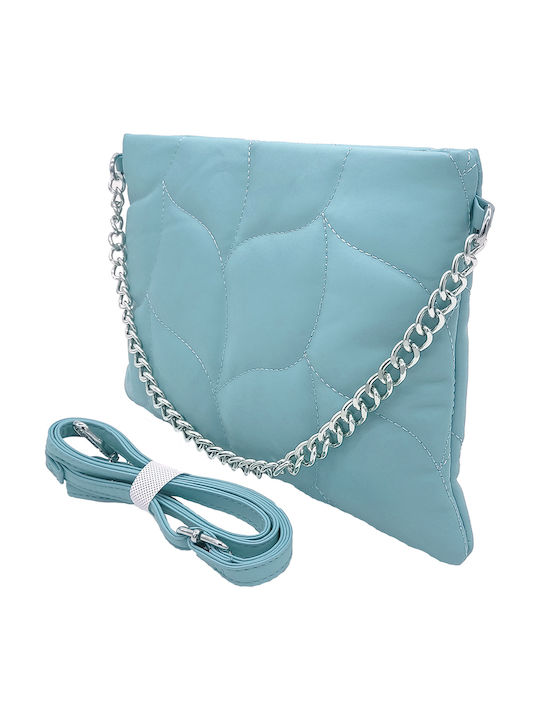 Leather Women's Bag Handbag Light Blue
