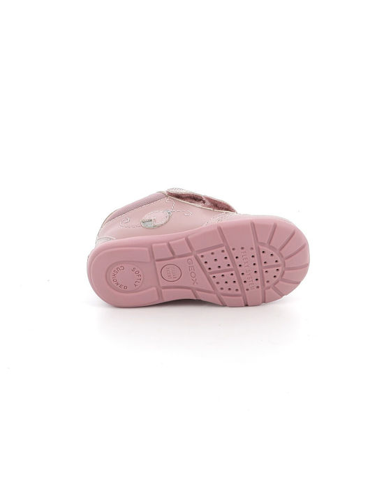 Geox Kids Sneakers High with Scratch Pink