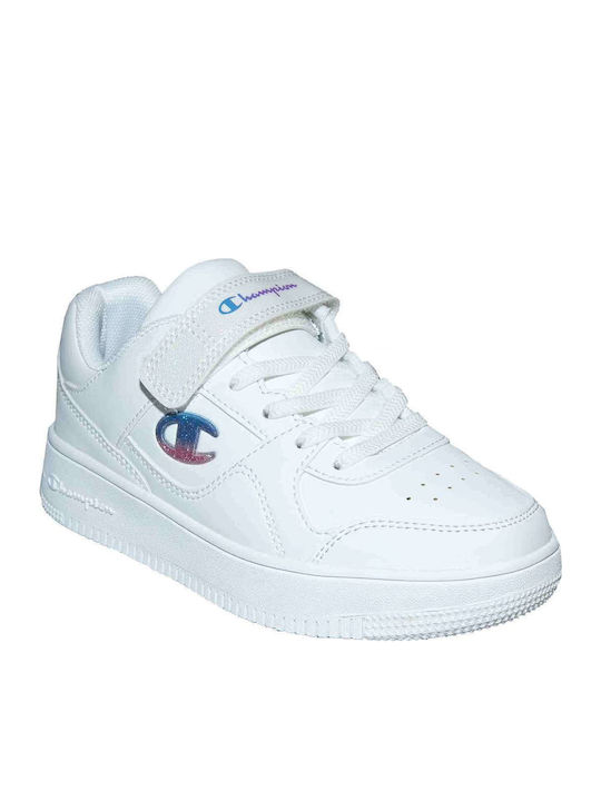 Rebound Παιδικά Sneakers με Σκρατς Λευκά