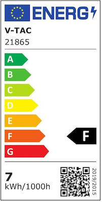 V-TAC LED-Glühbirnen für Sockel E14 und Form P45 Kühles Weiß 600lm 1Stück