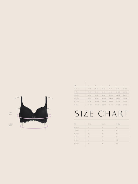 Bra with Light Padding Underwire Beige