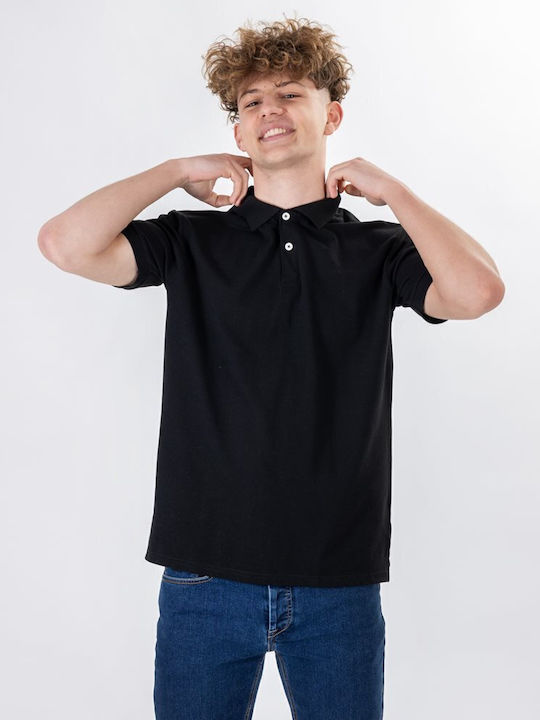 Polo Short Sleeve Blouse Black