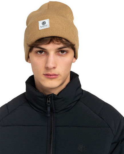 Dusk Beanie Beanie Knitted in Khaki color