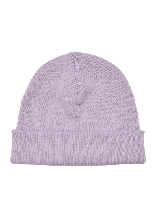 Beanie Unisex Beanie Gestrickt in Flieder Farbe