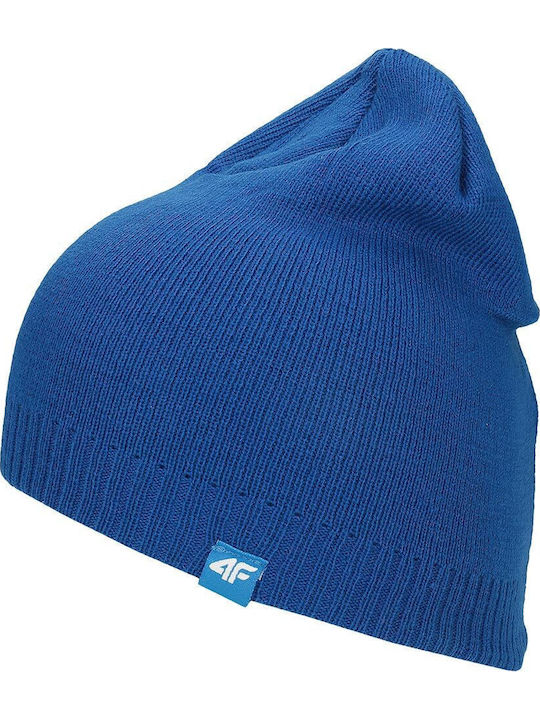 Knitted Beanie Cap Blue