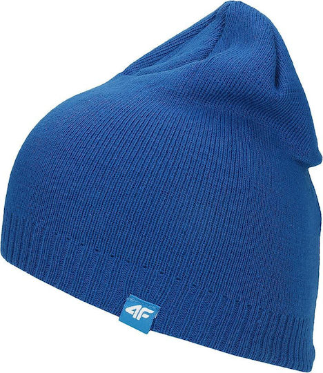 Beanie Unisex Σκούφος Πλεκτός σε Μπλε χρώμα