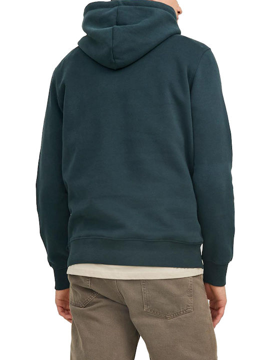 Jack & Jones Men's Sweatshirt with Hood Green