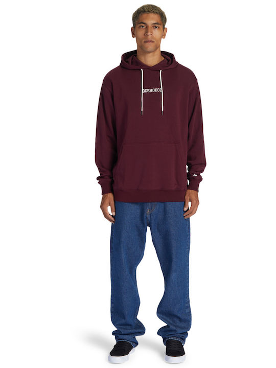 Baseline Sweatshirt with Hood Burgundy