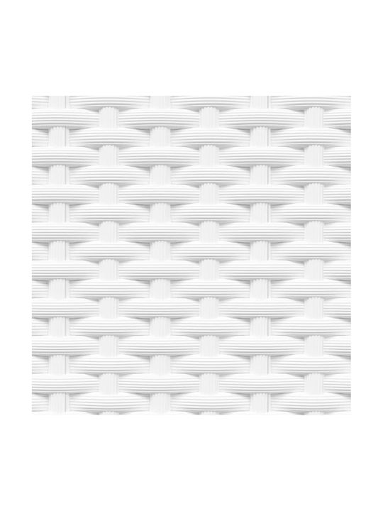 vidaXL Set 4 Planter Box-uri Din Plastic Albe 30 cm