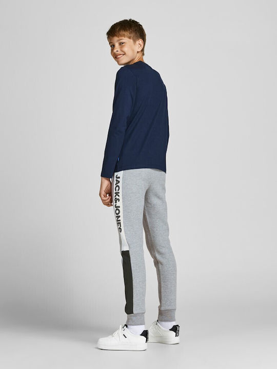 Jack & Jones Copilăresc Pantalon de Trening Gri 1buc