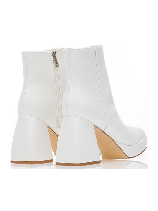 Stiefeletten Damen Weiß