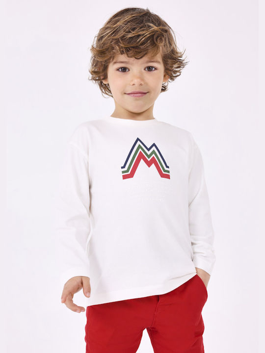 Mayoral Kids Blouse Long Sleeve Beige