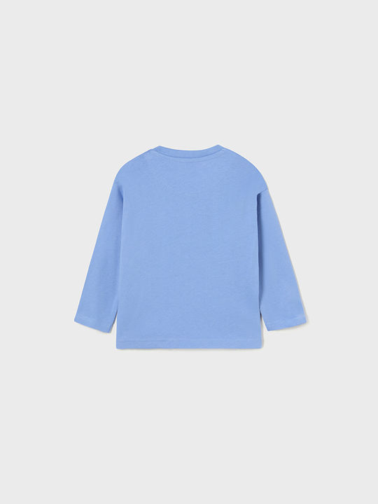 Mayoral Kids Blouse Long Sleeve Light Blue