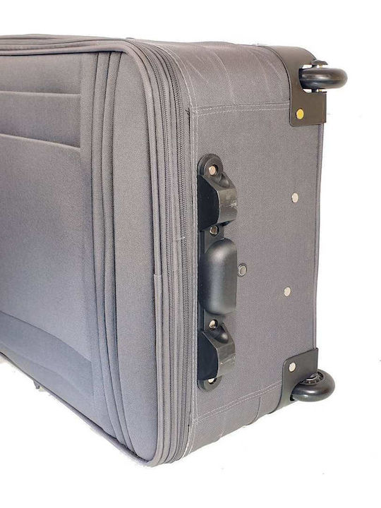 Diplomat Großer Reisekoffer Weichschalen Gray mit 2 Räder Höhe 74cm 2023-L