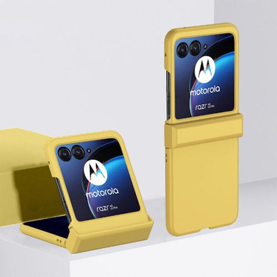 Skin Feel Back Cover Πλαστικό Κίτρινο (Razr 40 Ultra)