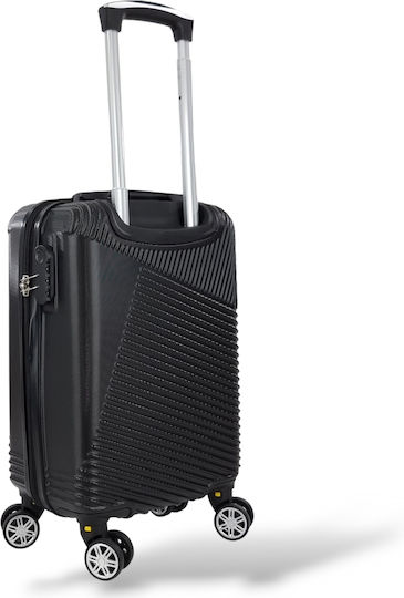 Ormi Cabin Travel Suitcase Hard Black with 4 Wheels Height 52cm