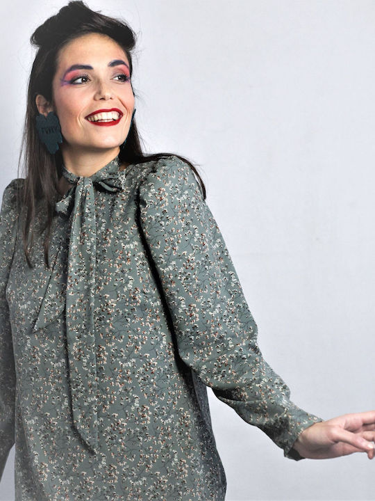 Mini Rochie-Cămașă Floral