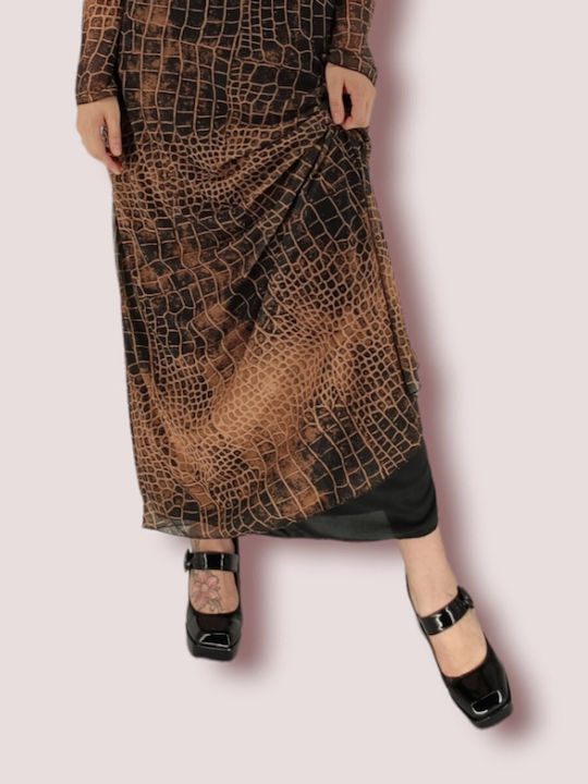 Maxi Dress for Wedding - Christening Brown